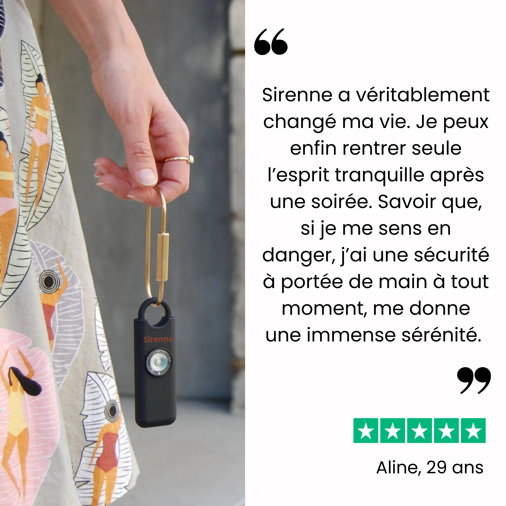 Sirenne - Alarme de sécurité personnelle